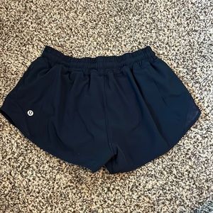 Navy blue Lululemon Hotty Hot Shorts 2.5”